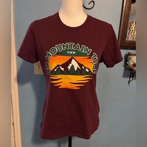 Port & Company, On Mountain Time, Crew Neck, Graphic Tee